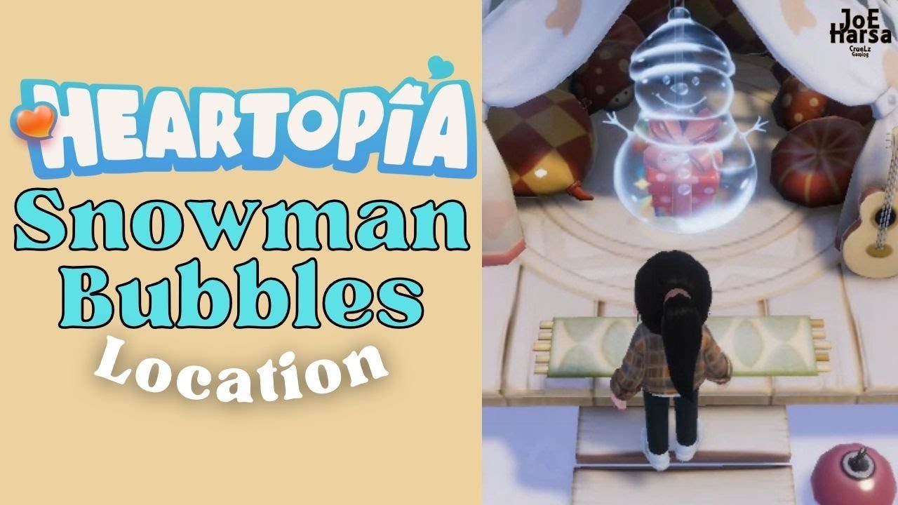 Heartopia Snowman Bubble Locations - Furniture & Penguin Material Pack