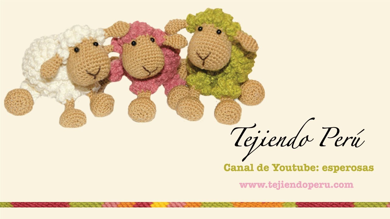 Ovejas tejidas a crochet (amigurumi) Parte 1: tejiendo el cuerpo