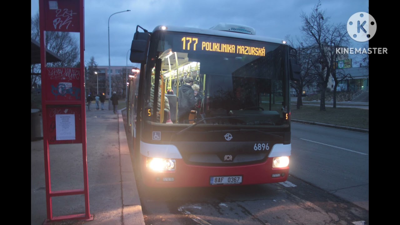 Hlášení Linky 177 příští zastávka písečná  🚍
