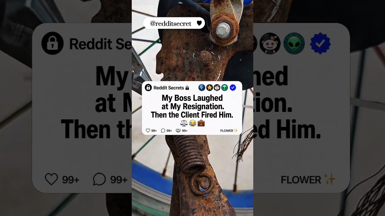 My Boss Laughed at My Resignation... Then the Client Fired Him. ⚖️ #reddit #shorts #story