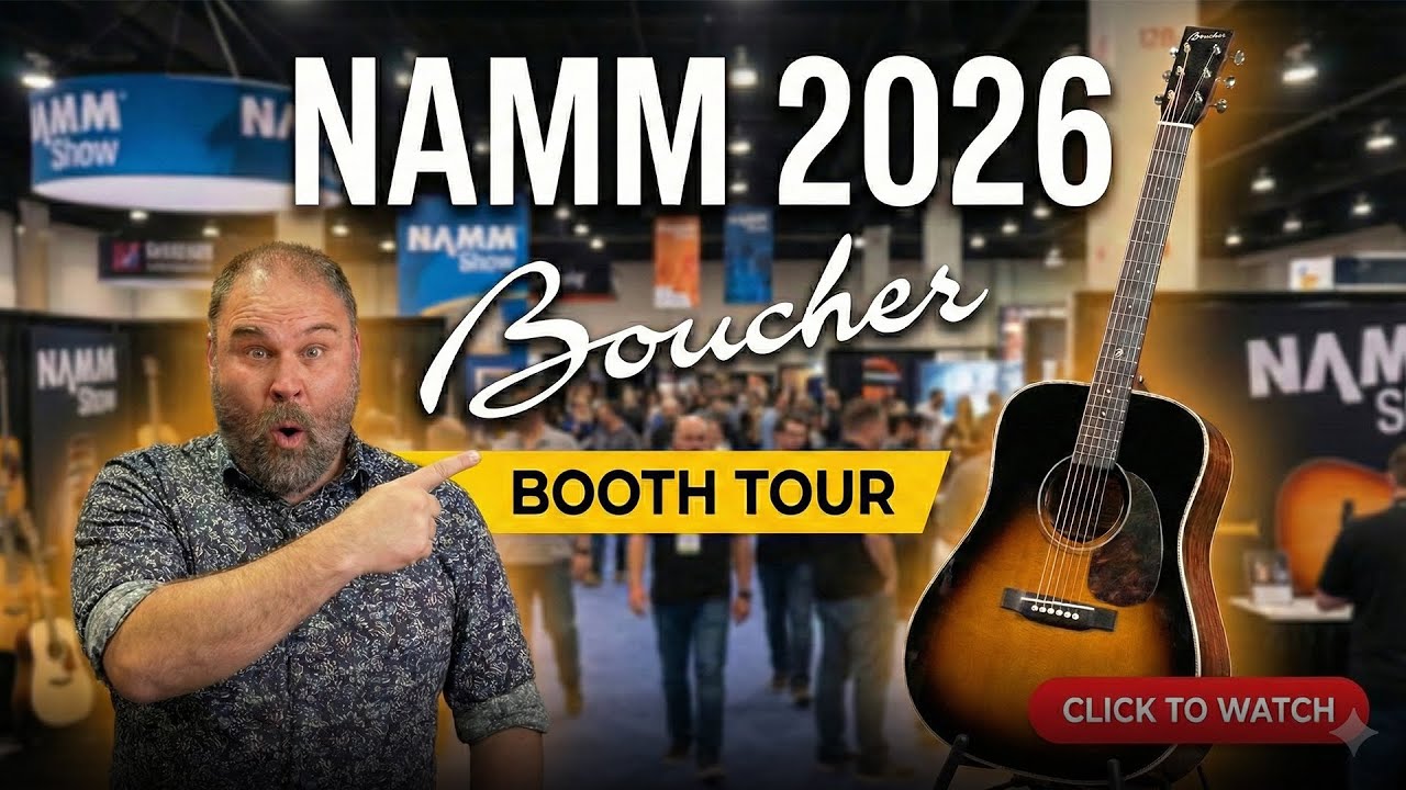 We Found the Cannons! Boucher Guitars NAMM 2026 Showcase | Full Booth Tour!