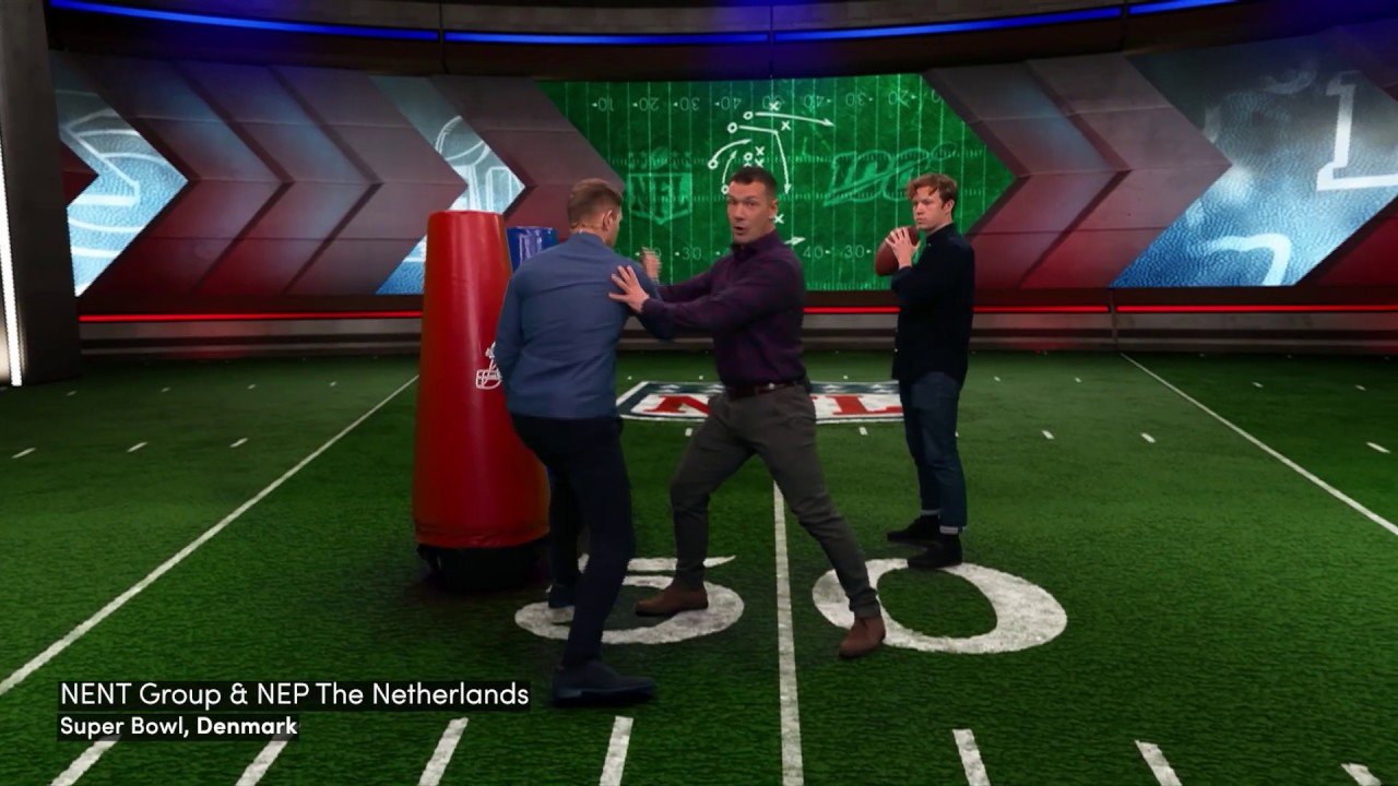 NENT (Nordic Entertainment) Group -  Super Bowl Virtual Studio