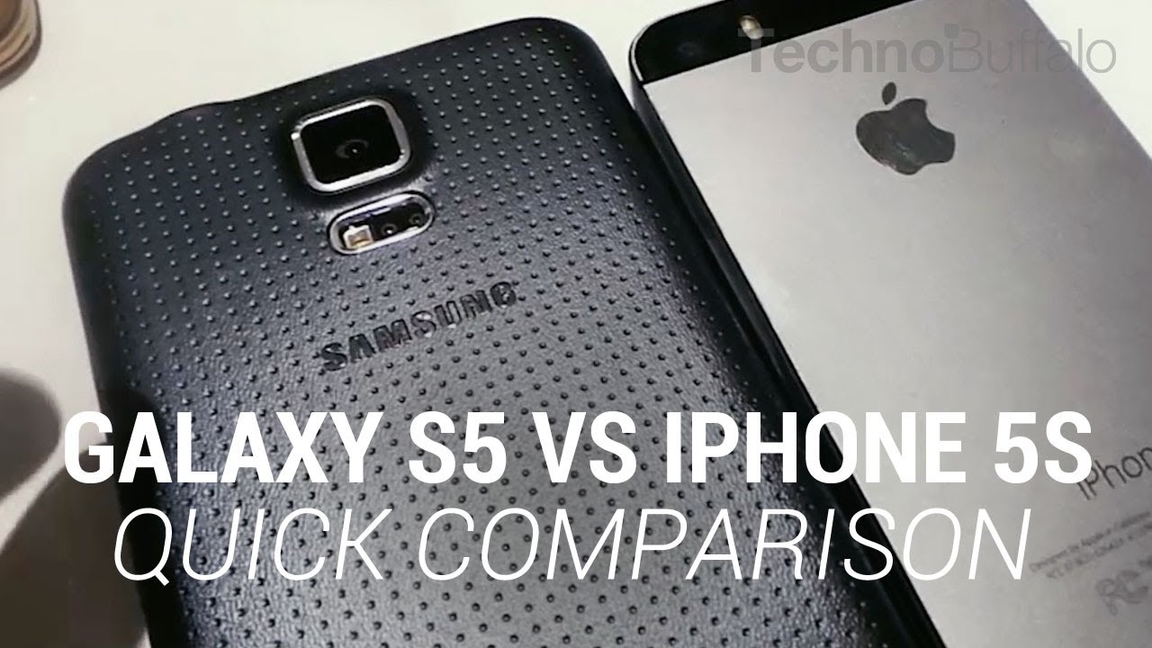 Galaxy S5 vs iPhone 5s - Quick Comparison
