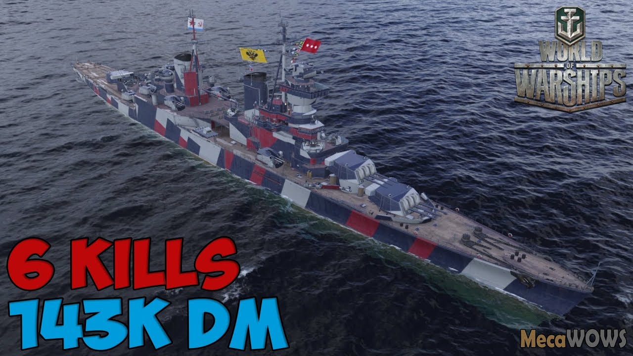 World of WarShips | Pyotr Bagration | 6 KILLS | 143K Damage - Replay Gameplay 1080p 60 fps