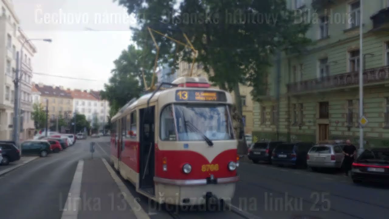 Linka 13 // Čechovo náměstí - Olšanské hřbitovy - Bílá Hora