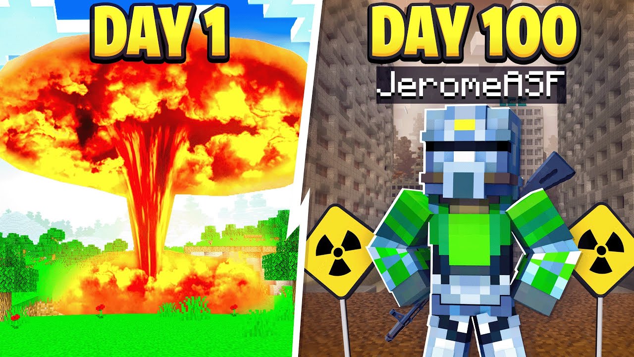 Я выжил 100 дней после ядерной катастрофы в Minecraft