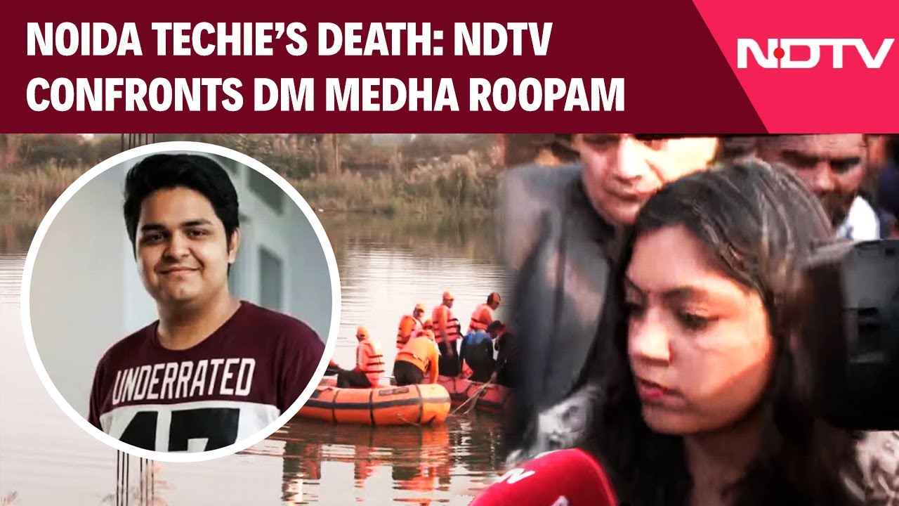 Techie Death In Noida | NDTV Confronts Noida DM Over Techie's Death In Open Construction Pit