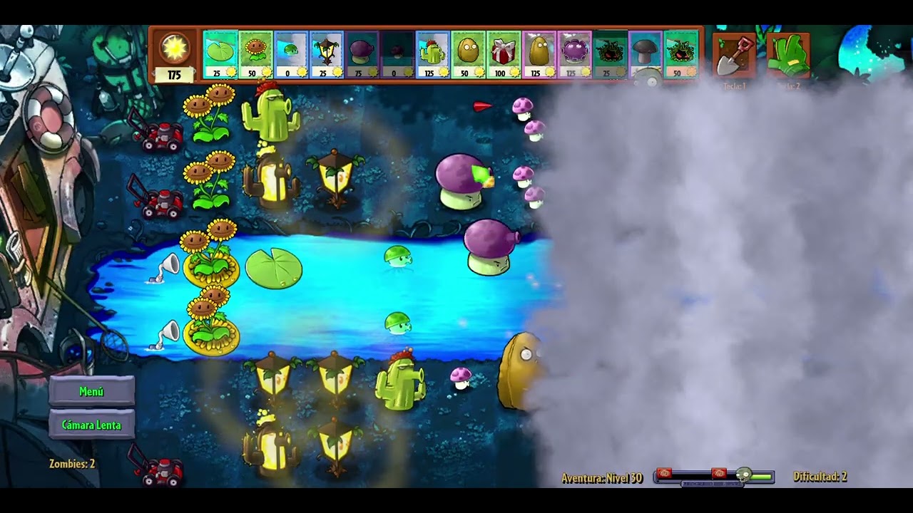 PlantsVsZombiesRH 2026:NOCHE PISCINA NIVEL 4-3
