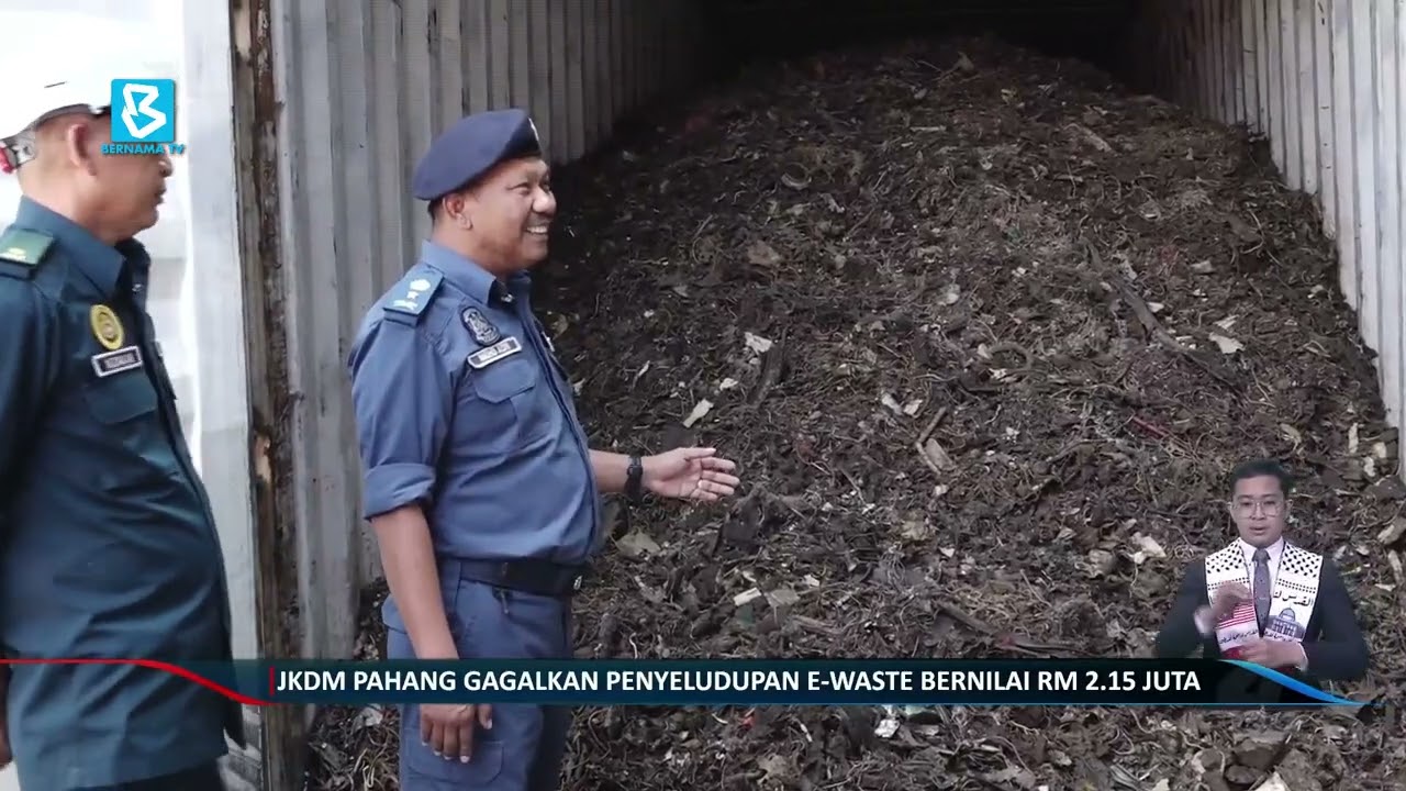 JKDM Pahang gagalkan penyeludupan e-waste bernilai RM 2.15 juta