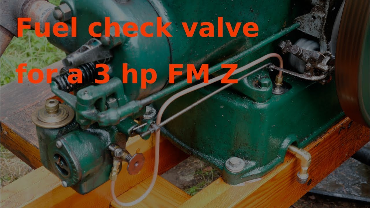 Check valve for a 3 hp Fairbanks Morse Z engine