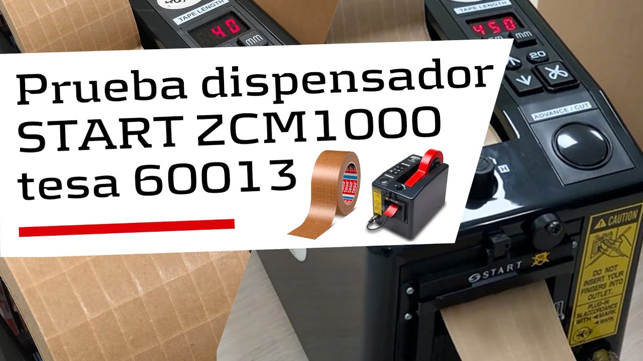 START #ZCM1000 dispensador automático para cinta adhesiva de papel kraft reforzado #tesa 60013
