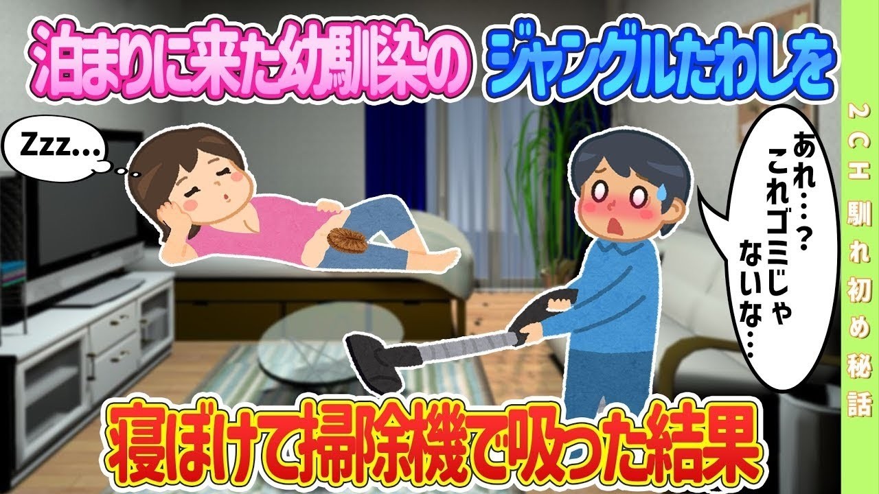 【2ch馴れ初め】泊まりに来た幼馴染のジャングルたわしを寝ぼけて掃除機で吸った結果…【ゆっくり解説】