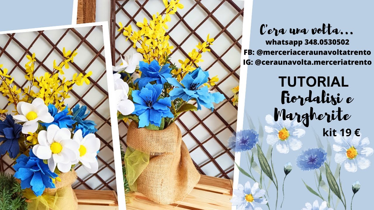 TUTORIAL FIORDALISI E MARGHERITE IN PANNOLENCI e promo agosto