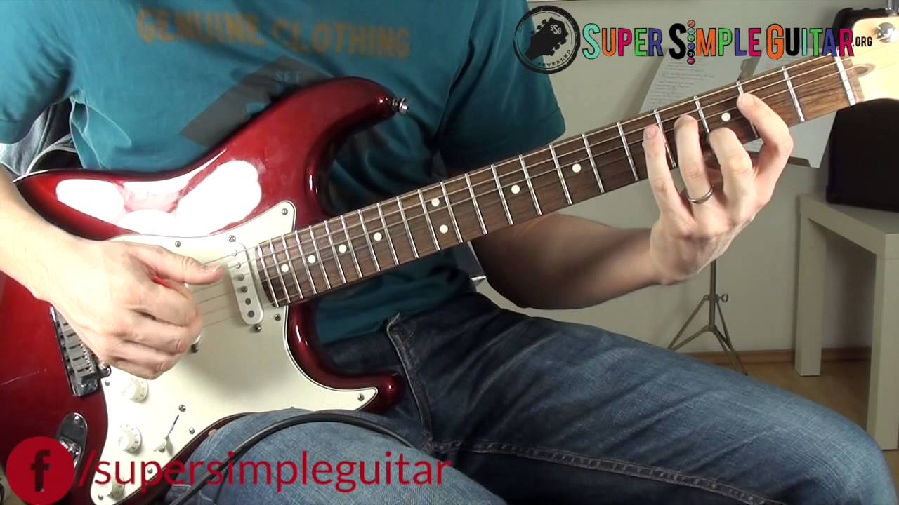 Kid Rock First Kiss guitar lesson Tutorial How to play