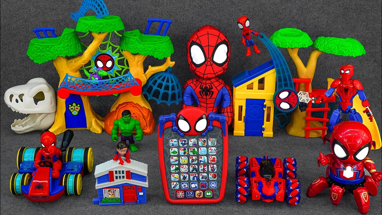 Marvel Spiderman Toys Unboxing Review | Spidey Playground vs Dino-Webs Treehouse vs My Friend Spidey