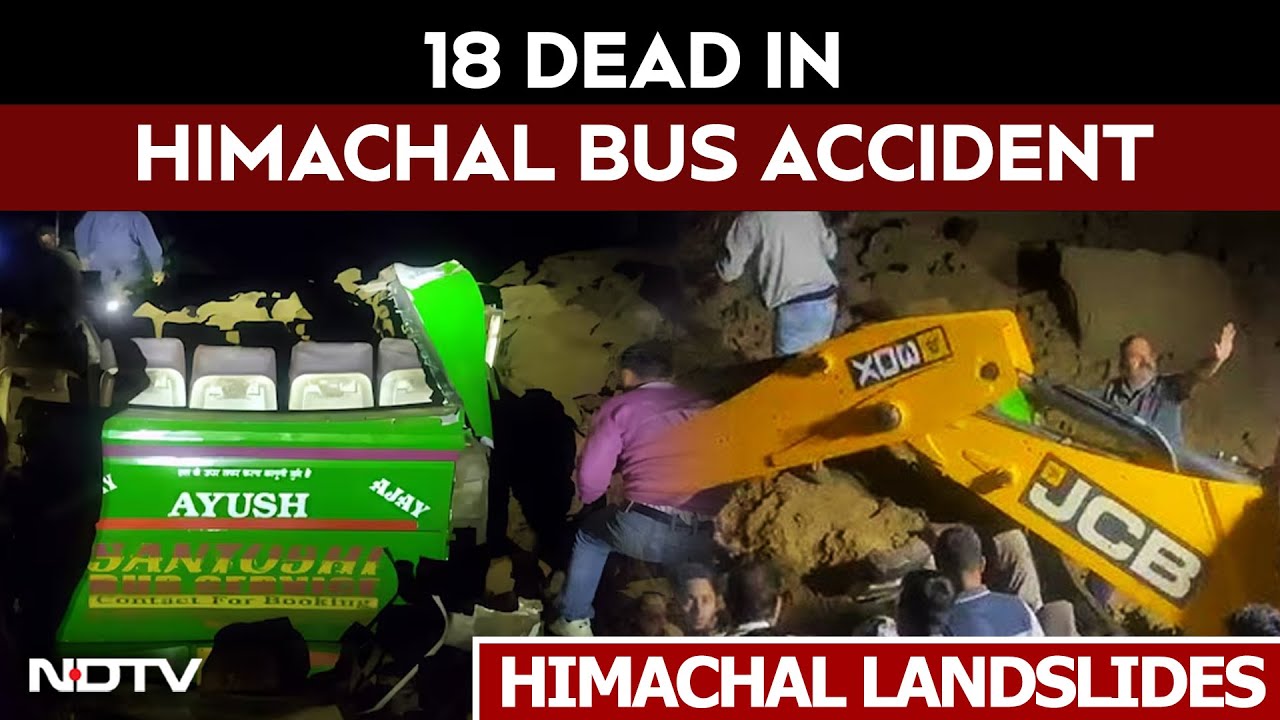 Himachal Landslide News | At Least 18 Killed After Bus Hit By Landslide In Bilaspur District