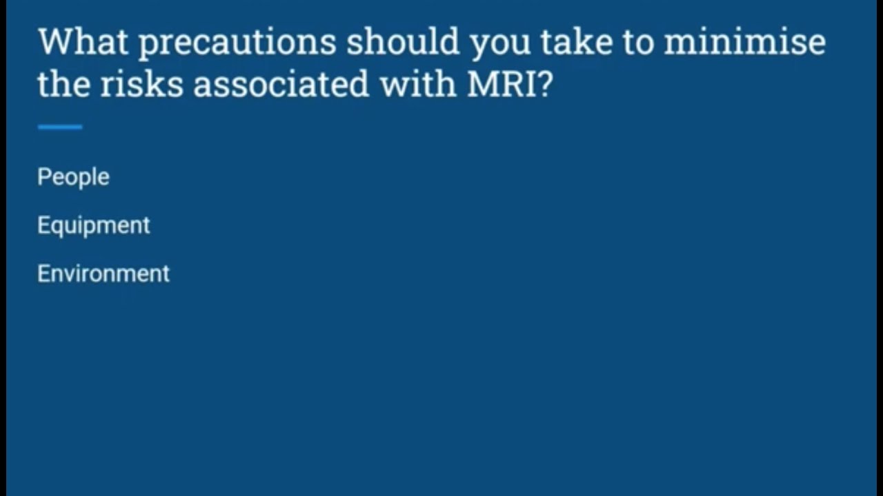 MRI - Anaesthetic safety consideration - FRCA Primary