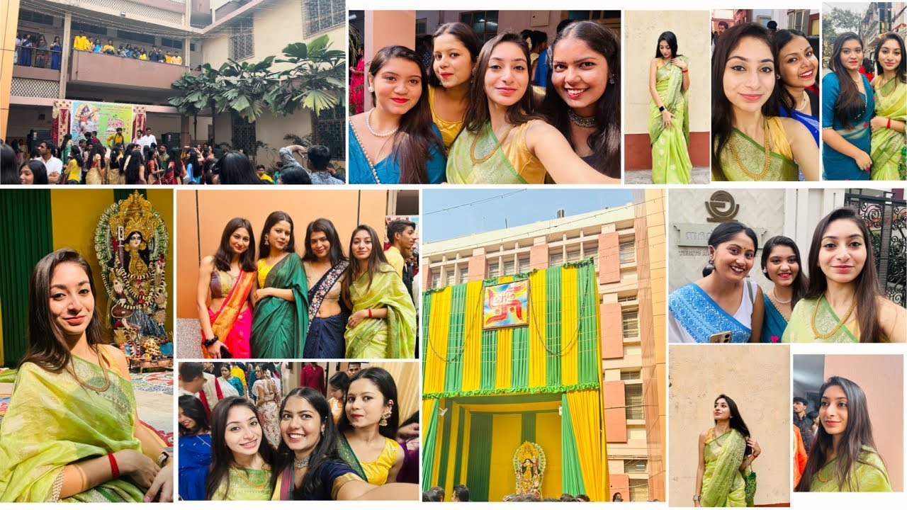 #SwaraswatiPuja at #Jaipuria College #Sajc ❤️ #2k24 #valentinesday #vlog #ruplekhavlogs