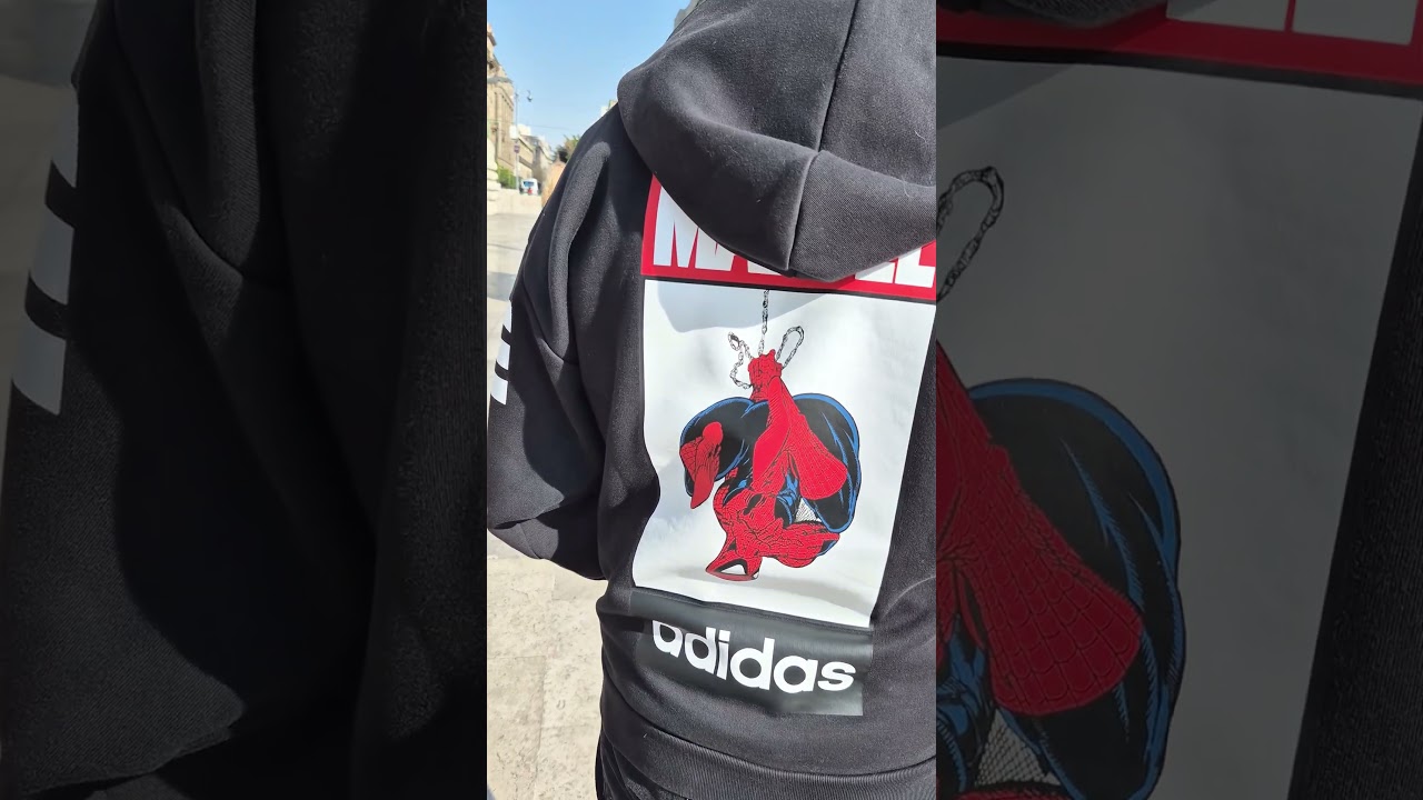 Sudadera con gorro Adidas Marvel Spider-Man @adidas @marvel @MarvelLatino @spiderman