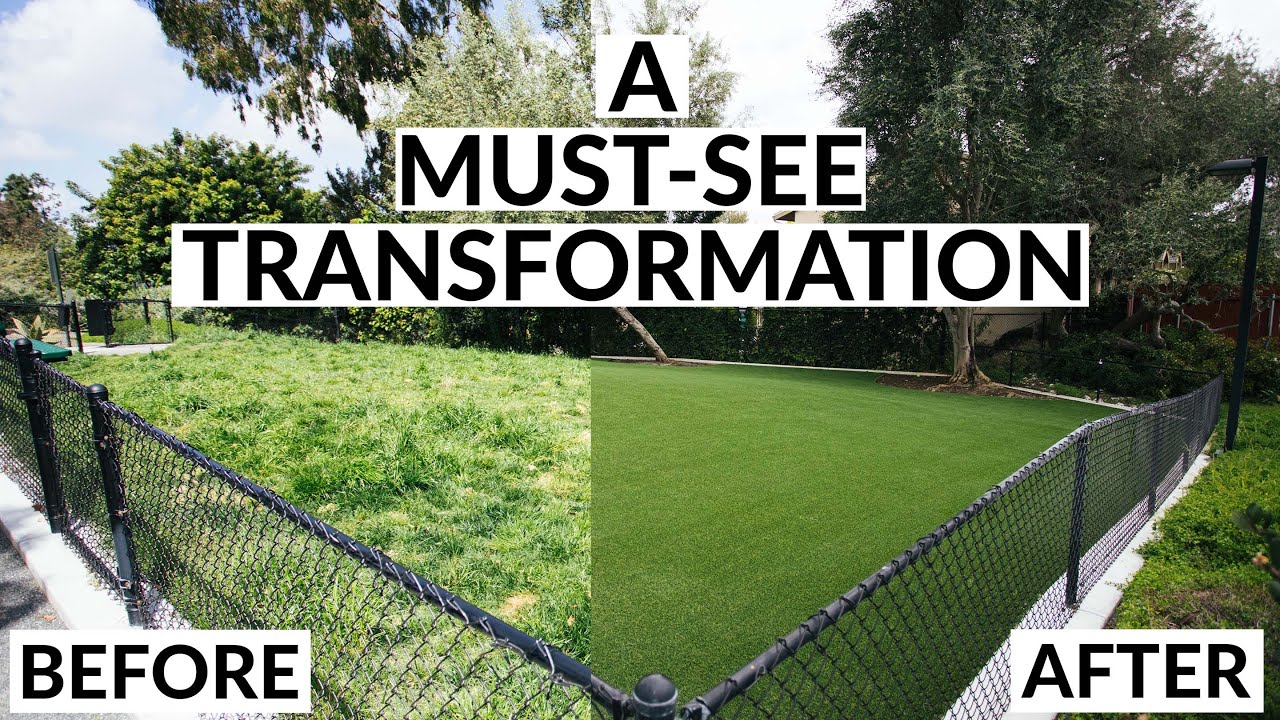 A Beautiful Artificial Turf Dog Park Transformation