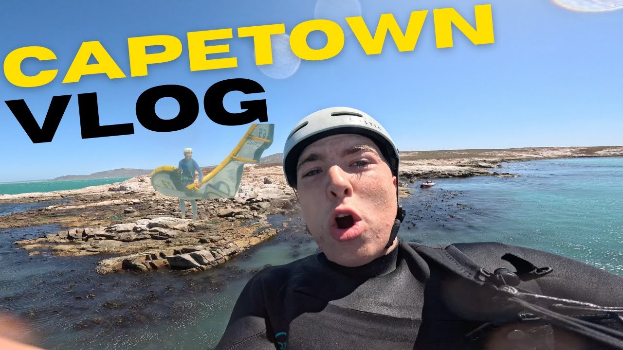 Capetown is so SICK !! First time kitesurfing in Capetown VLOG