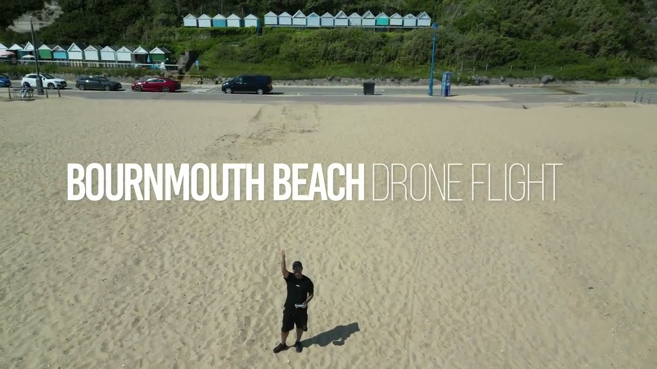 Bournemouth Beach, East Cliff, England | Stunning Drone Footage with DJI Mini 3 Pro
