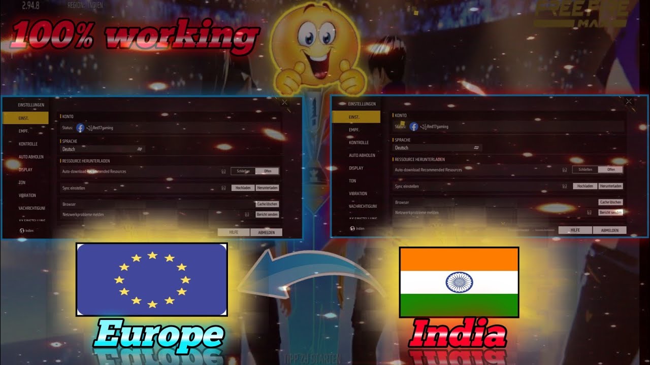 how to create Europe server account without vpn in free fire 2022 || without vpn change server||