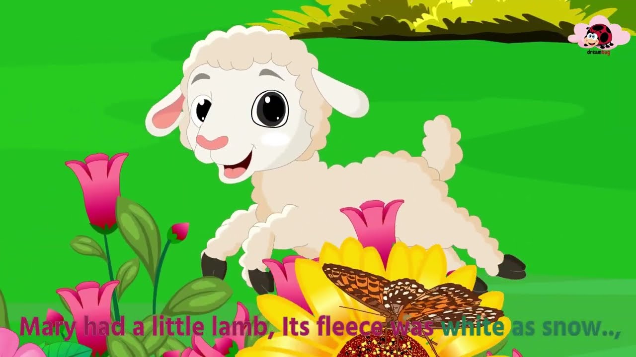 Mary Had a Little Lamb 🐑 | Classic Nursery Rhyme with Fun Animation for Kids!