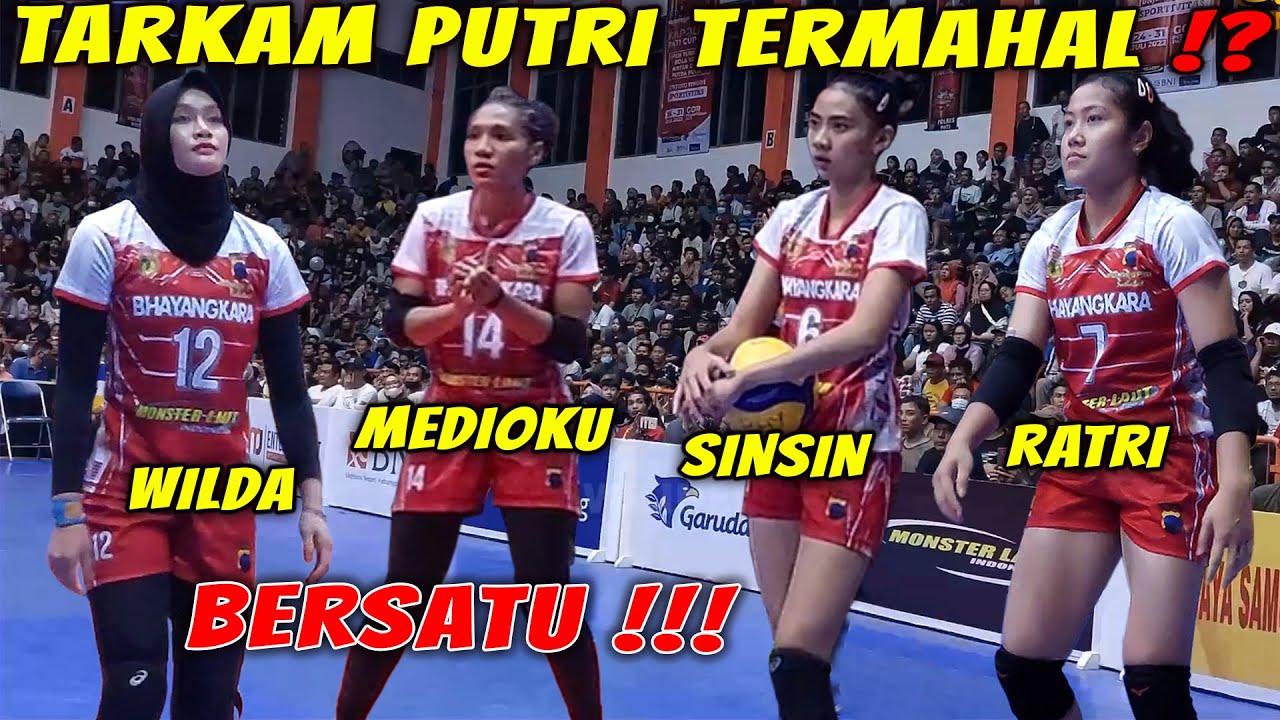 Termahal? Ratri Wulandari, Wilda, Sinsin, Medioku Voli Tarkam Putri   Bhayangkara Pati Vs  TNI AU