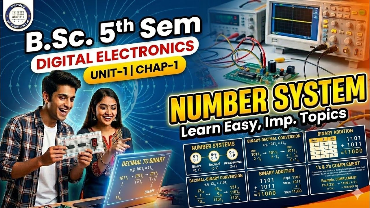 B.Sc. Vth Semster Digital Electronics Unit -1 Chapter- 1 Number System Lec. 1