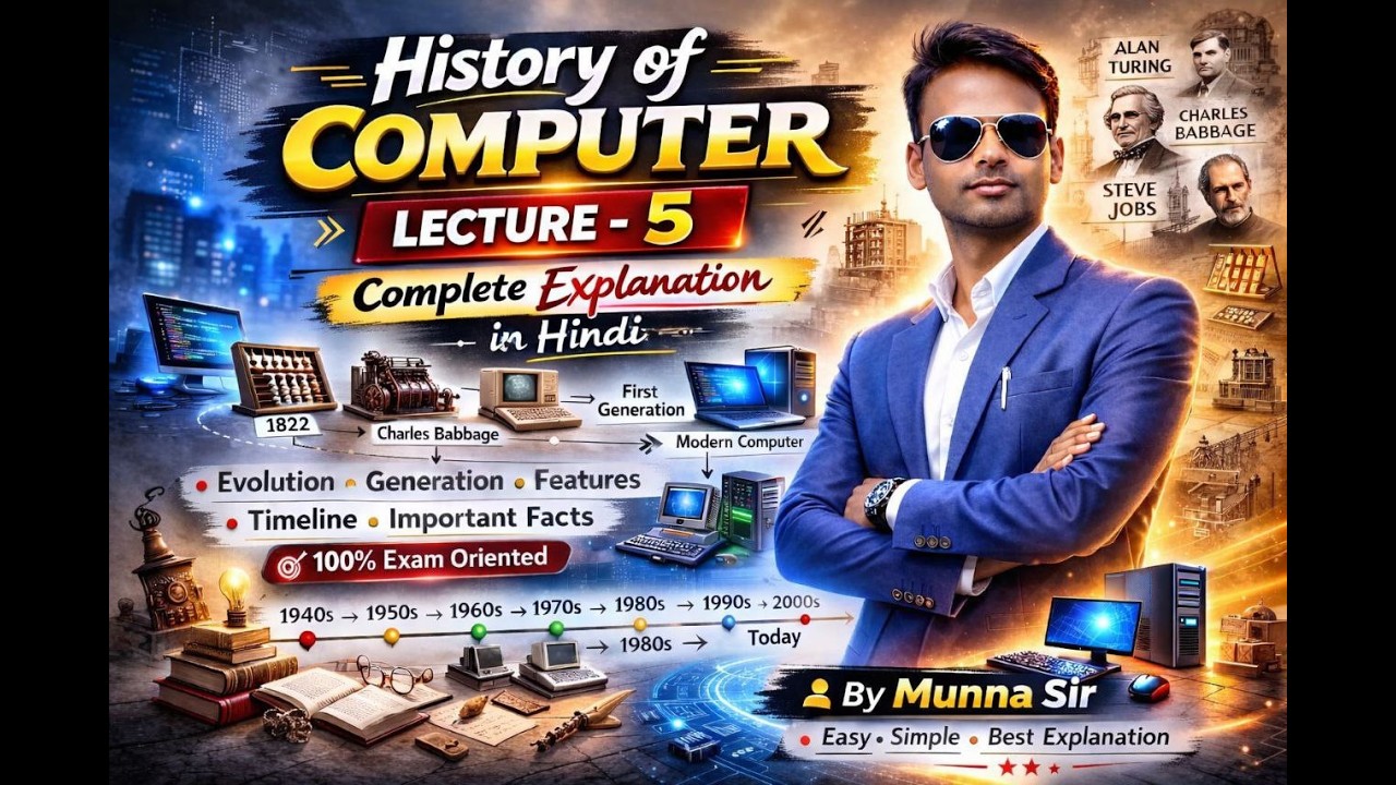 History of Computer Lecture – 5 🎓