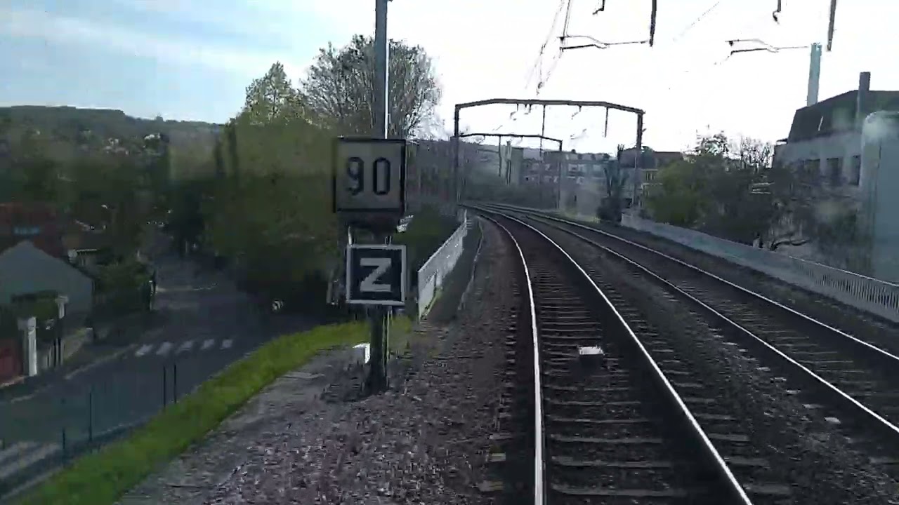 Cabride Saint-Rémy-les-Chevreuse - Aéroport CDG2 TGV et Garage, en cabine du RER B 1080p