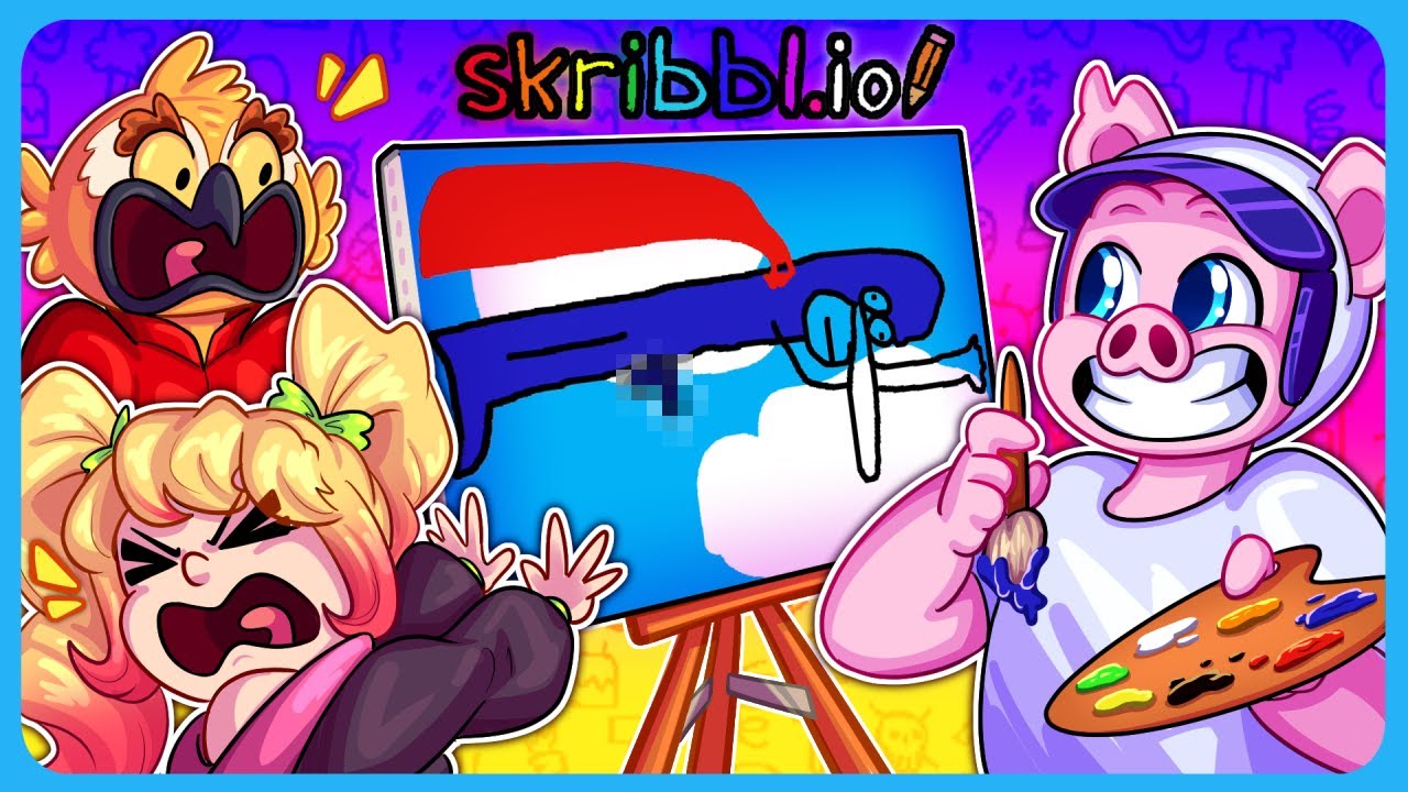 Skribblio, но я порчу видео своими шедеврами