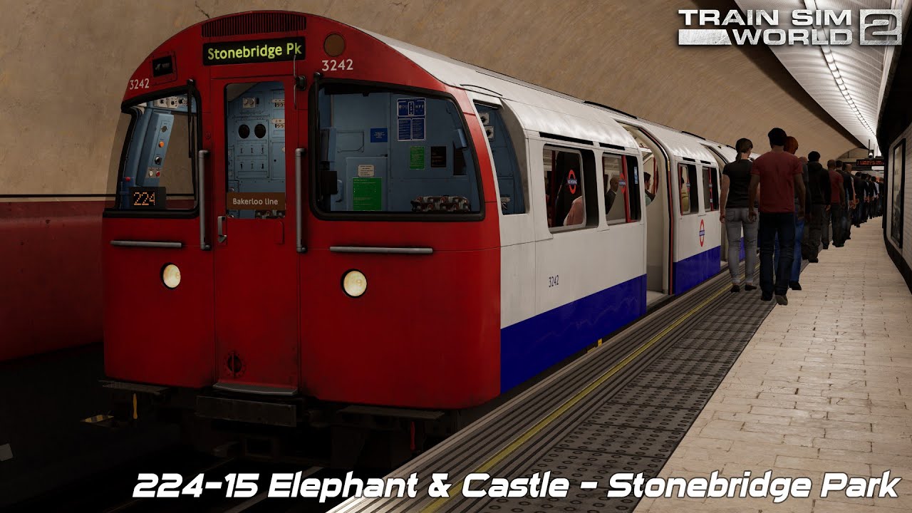 224-15 Elephant & Castle - Stonebridge Park - Bakerloo Line - 1972 Stock MkII - Train Sim World 2