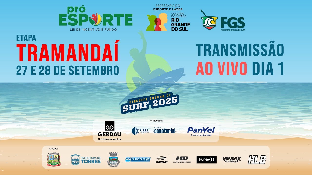 Circuito Gaúcho de Surf 2025 Etapa Tramandaí - Dia 1