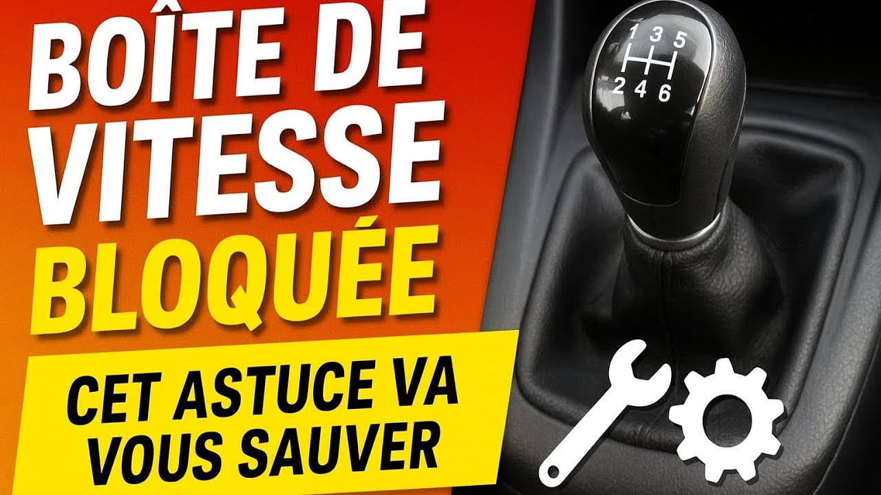 Boîte de vitesse bloquée, cette astuce va te sauver