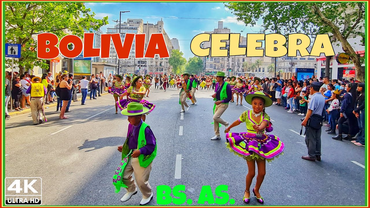 【4K】Buenos Aires Celebra BOLIVIA - Gastronomía, Bailes Folclóricos y Toda su Cultura - ARGENTINA
