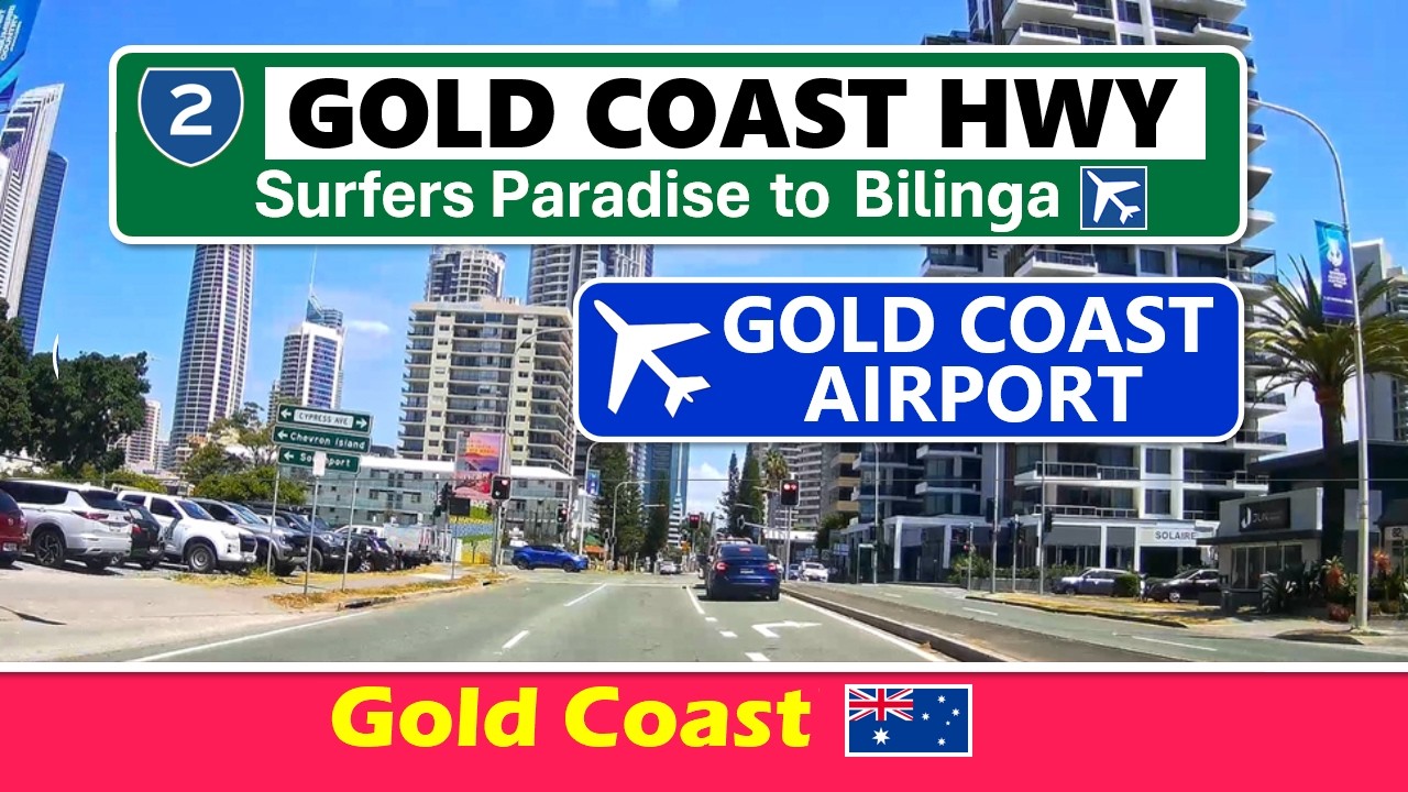 Driving Surfers Paradise to Gold Coast Airport | Gold Coast, Australia