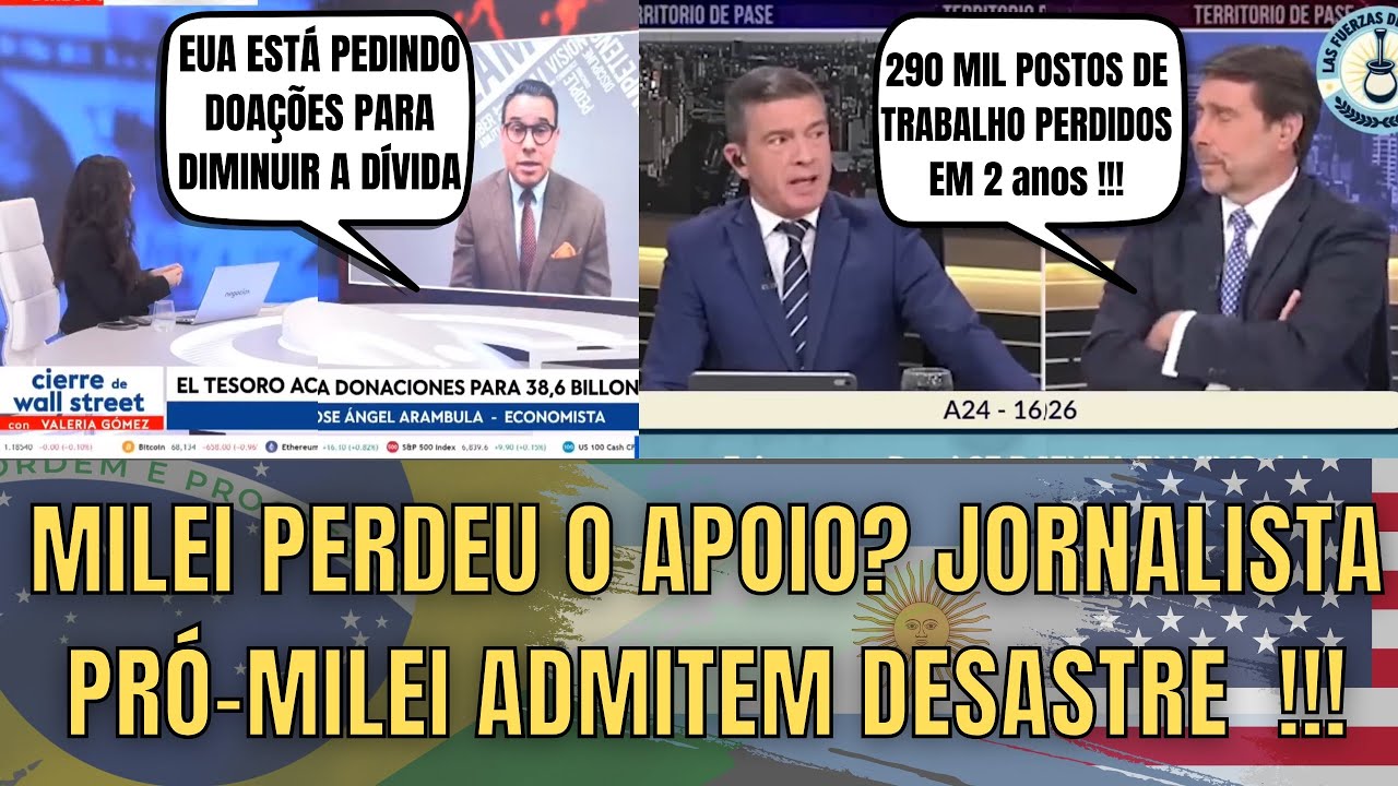 Jornalistas Ficaram Sem Saída… EUA PEDE DOAÇÕES PARA DIMINUIR DÉFICIT… Manifestação Na Argentina 