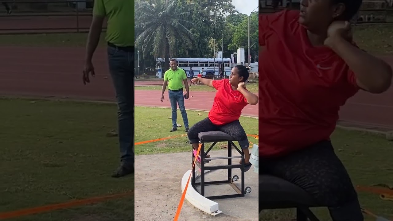 Para Record🇱🇰F57|Shot put||3kg|Thisara| 8.40m(PB)