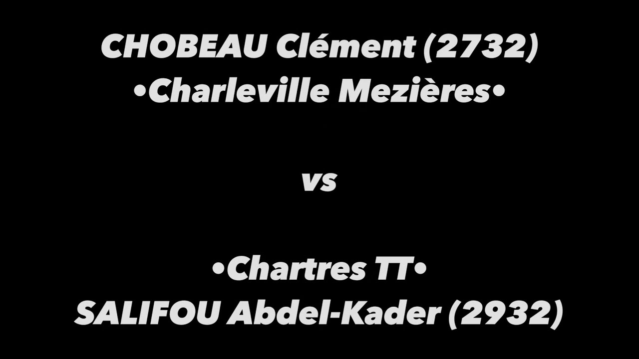 Tennis de Table ·Tournoi SELONCOURT· Finale OPEN MESSIEURS - CHOBEAU Clément vs SALIFOU Abdel-Kader