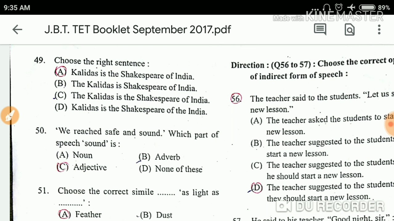 HP JBT TET 2017 ENGLISH LITERATURE AND GRAMMAR FULLY SOLVED QUESTION PAPER