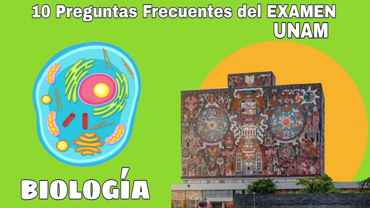 10 Preguntas Fecuentes de BIOLOGÍA para el EXAMEN de la UNAM | BANCO de preguntas BIOLOGÍA pt 1
