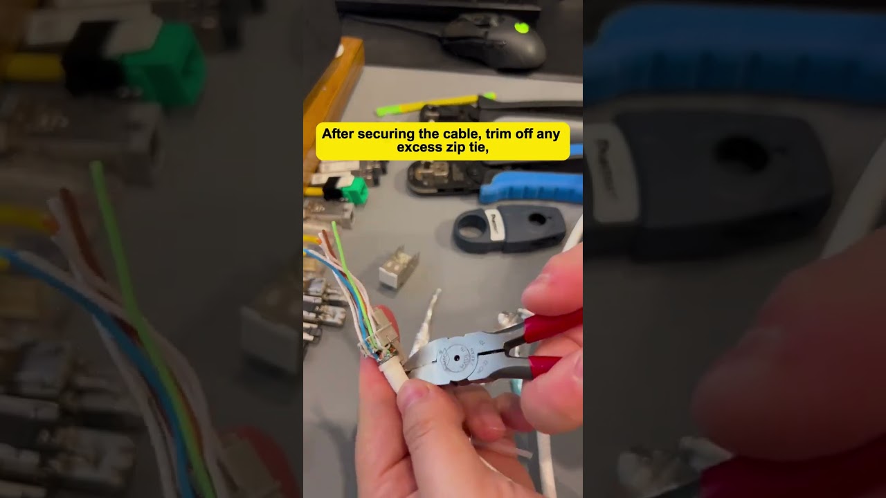 How to terminate a COBTEL Cat6a keystone module?