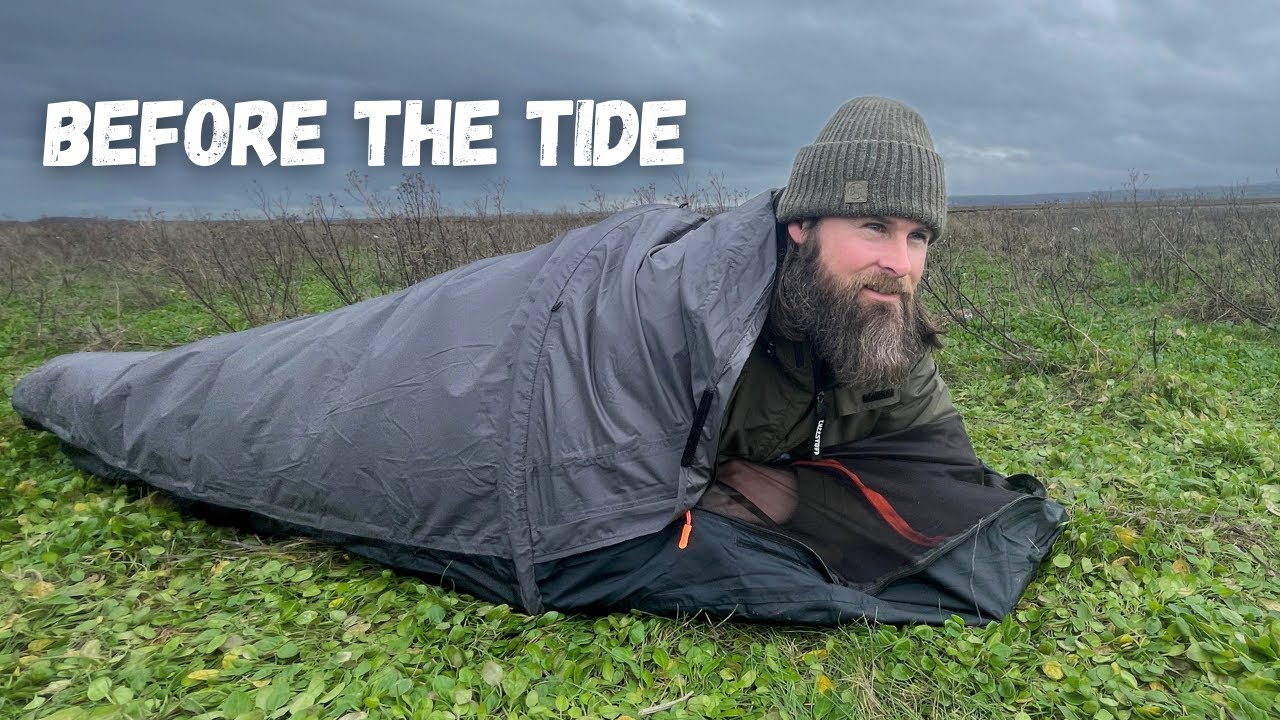 Solo Bivy on an Exposed Tidal Saltmarsh