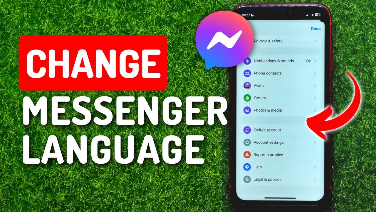 Как изменить язык Messenger