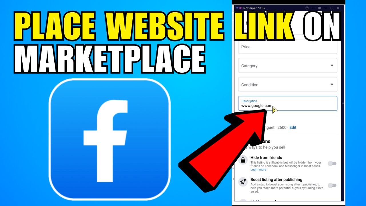 How To Place Website Link On Facebook Marketplace (2026) (Complete Guide)