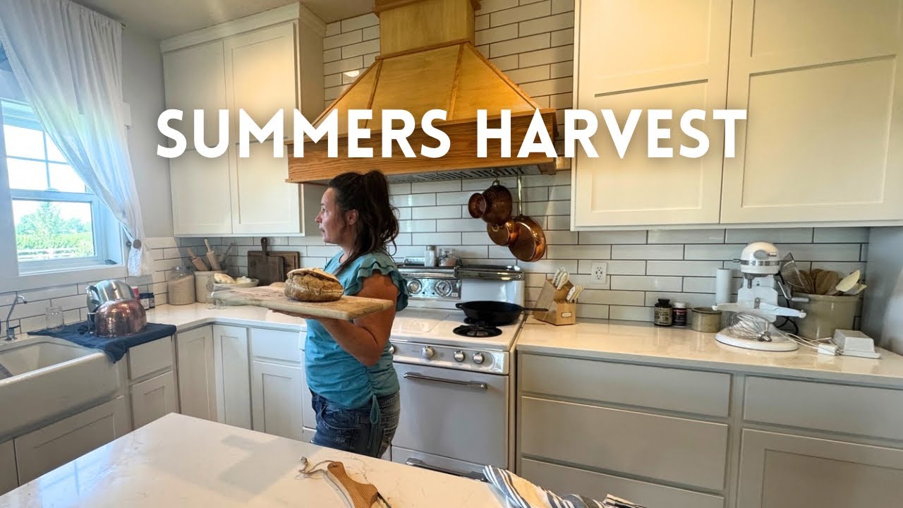 Garden Tour, Freezer Jam & Sourdough Rye Baking!