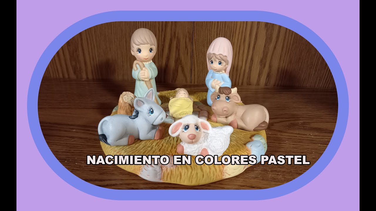 COMO PINTAR NACIMIENTO CON COLORES PASTEL