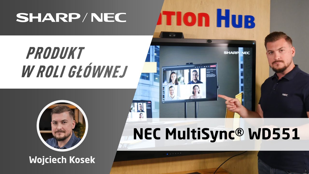 #Monitor interaktywny NEC WD551 z certyfikatem #Microsoft #Teams